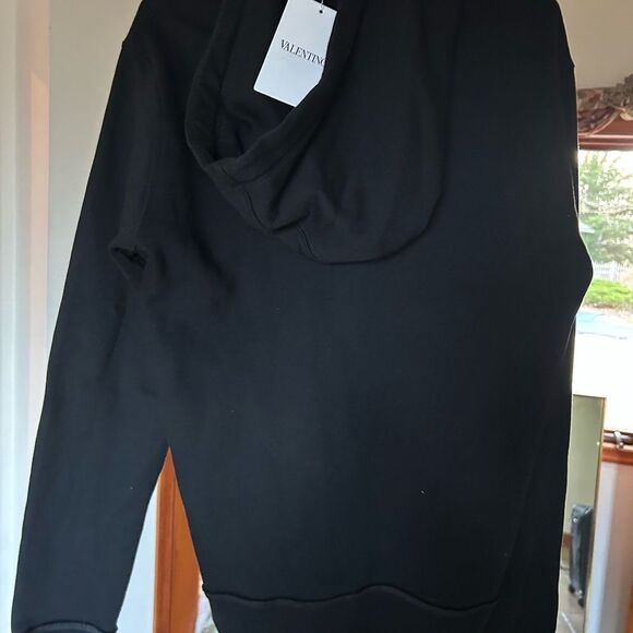 Men’s Valentino logo pullover hoodie size small fits like medium made in Italy - Picture 3 of 8